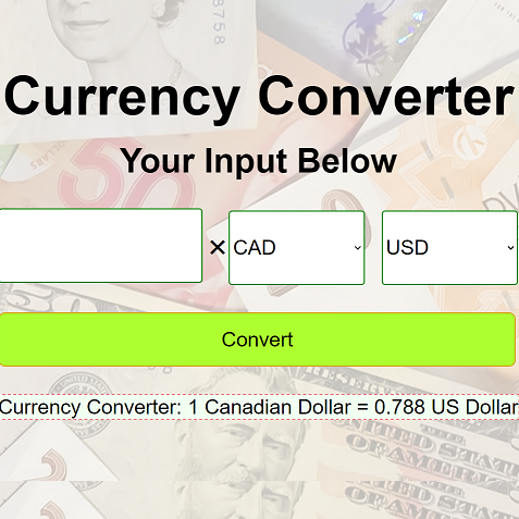 Currency converter project photo